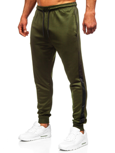 Khaki dres męski z kapturem Denley 27C8116