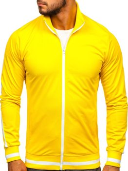 Bluza męska na stójkę rozpinana retro style żółta Bolf 2126