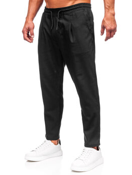 Czarne spodnie męskie Denley 6193