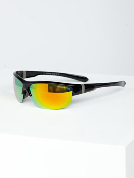 Czarno-złote okulary przeciwsłoneczne Denley PLS6