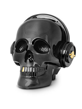 Czarny głośnik bezprzewodowy czaszka bluetooth E80