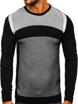 Czarny sweter męski Denley 1020