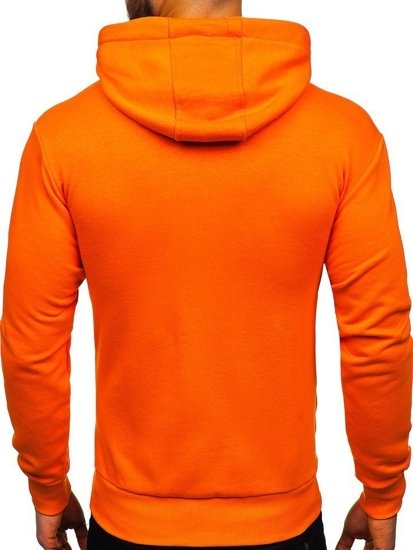 Bluza męska z kapturem pomarańczowa Bolf 1004-1