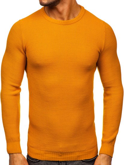 Camelowy sweter męski Denley 4629