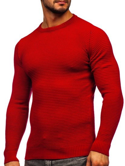 Czerwony sweter męski Denley 4604