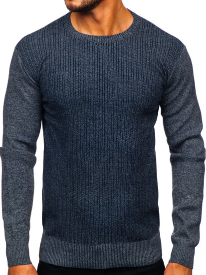 Granatowy sweter męski Denley S8523