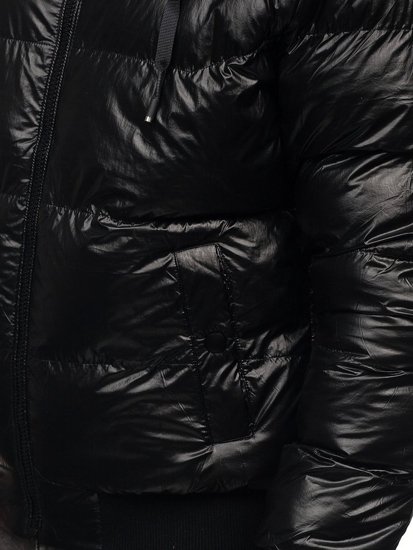 Kurtka męska zimowa pikowana czarna Denley 92556