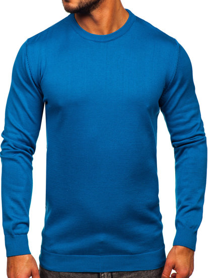 Niebieski sweter męski Denley 2300