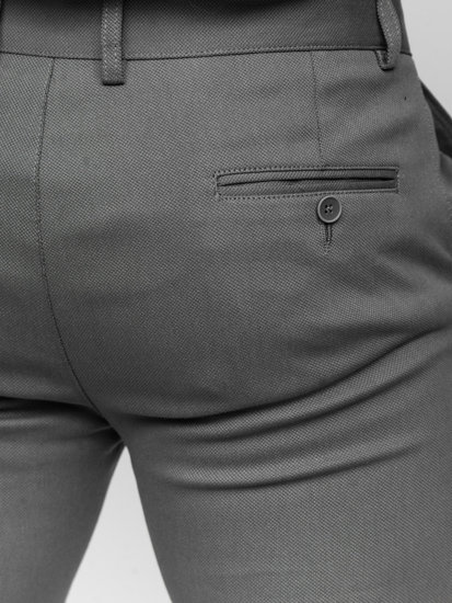 Szare spodnie chinosy męskie Denley 5000-3