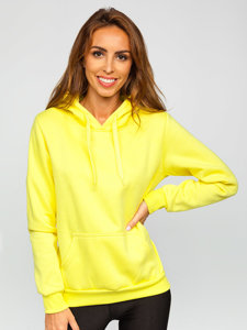 Bluza damska żółta-neon kangurka Denley W02B