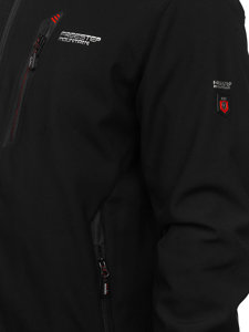 Czarno-czerwona kurtka męska softshell Denley WX086A