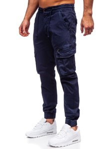 Granatowe spodnie joggery bojówki męskie Denley CT6707S0