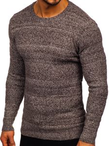 Sweter męski brązowy Denley H1926