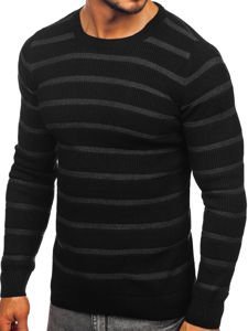 Sweter męski czarny Denley 4356