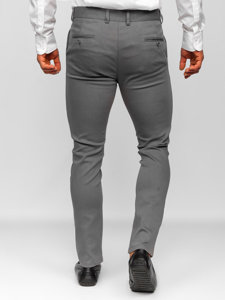Szare spodnie chinosy męskie Denley 5000-3